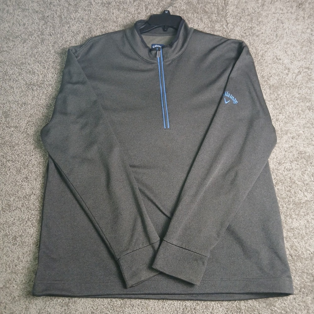 Callaway Golf 1/4 Zip Pullover Sweater for Men Gray - Size XXL